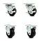 Service Caster 3.5 Inch Phenolic Swivel Top Plate Caster Set with 2 Brakes 2 Rigid SCC SCC-20S3514-PHR-TLB-2-R-2 - alternate 1